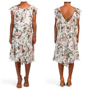 FREE with any $20+ purchase! Max Studio NWT FLORAL PRINT CRINKLED GEORGET dress